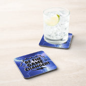 Motiveer Inspire Aanmoediging om game-verandering  Bier Onderzetter (Rechterzijde)