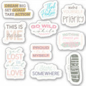 Motiveer jezelf! 10 Motivatie Sticker Pack (Voorkant)