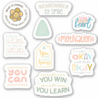 Motiveer jezelf! 10 Motivatie Sticker Pack