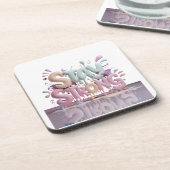 Motiveer om sterk te blijven bier onderzetter (Linkerzijde)