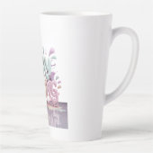 Motiveer om sterk te blijven latte mok (Rechts)