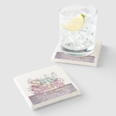 Motiveer om sterk te blijven stenen onderzetter (Zijkant)