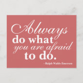 motiveren, inspireren, aanmoedigen, briefkaart (Voorkant)