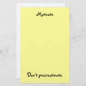 Motiveren. Verraad je niet. Briefpapier (Voorkant / Achterkant)