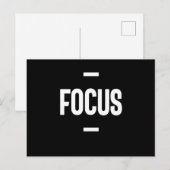 Motiverend Cadeau voor Ondernemers - Focus Briefkaart (Voorkant / Achterkant)
