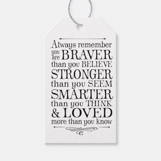 Motiverend  cadeaulabel (Voorkant)