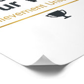 Motiverend geschenk voor succes poster (Hoek)