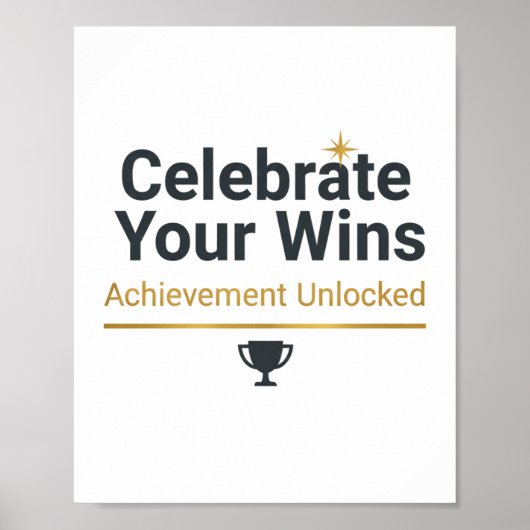Motiverend geschenk voor succes poster (Voorkant)