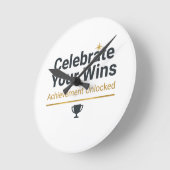 Motiverend geschenk voor succes ronde klok (Hoek)