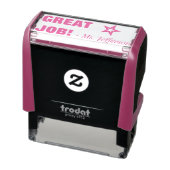 Motiverend "GEWELDIG WERK!" Educator Rubber Stamp Zelfinktende Stempel (Product)