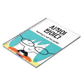 Motiverend gezegde en gedurfde illustratie notitieboek (Linkerzijde)