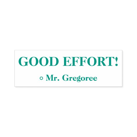 Motiverend "GOEDE INSPANNING!" Educator Rubber Sta Zelfinktende Stempel (Design)