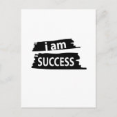 Motiverend Ik ben Succes Motiverend Briefkaart (Voorkant)