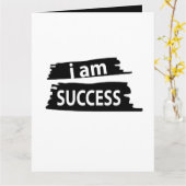 Motiverend Ik ben Succes Motiverend Kaart (Gele Bloem)