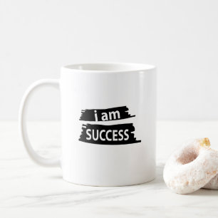 Motiverend Ik ben succes motiverend Koffiemok