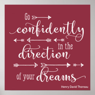 Motiverend Inspirerend Ga Vol Vertrouwen Dromen Poster