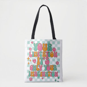 Motiverend, Inspirerend, Goede Vibes Tote Bag