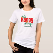 Motiverend Leven Is Goed Typography T-shirt (Voorkant)