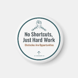 Motiverend Ontwerp met Hard Werk Citaat – Geen Sne Magneet