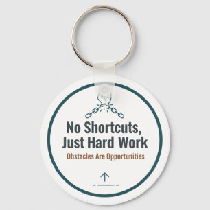 Motiverend Ontwerp met Hard Werk Citaat – Geen Sne Sleutelhanger