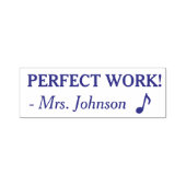 Motiverend "PERFECT WERK!" Teacher Rubber Stamp Zelfinktende Stempel (Design)
