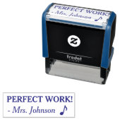 Motiverend "PERFECT WERK!" Teacher Rubber Stamp Zelfinktende Stempel (In situ)