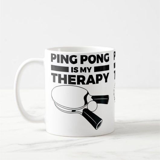 Motiverend Ping Pong Koffiemok (Links)