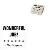 Motiverend "PRACHTIG WERK!" Teacher Rubber Stamp Rubberstempel (Gestempeld)
