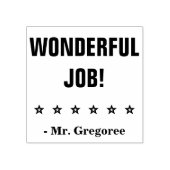 Motiverend "PRACHTIG WERK!" Teacher Rubber Stamp Rubberstempel (Afrduk)