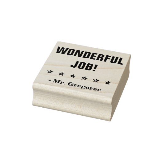 Motiverend "PRACHTIG WERK!" Teacher Rubber Stamp Rubberstempel (Stempel)