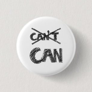 Motiverend typografie ontwerp – “Ik Kan” Positief Ronde Button 3,2 Cm