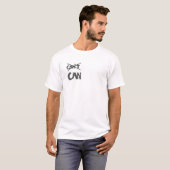 Motiverend typografie ontwerp – “Ik Kan” Positief T-shirt (Voorkant volledig)