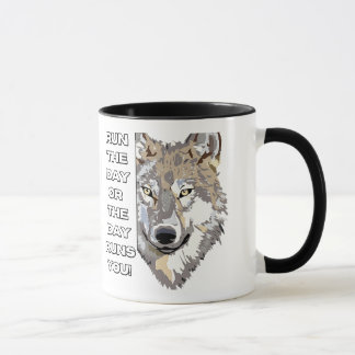 Motiverend Wolf Quote T-Shirt - Jij Bestuurt de Da Mok
