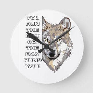 Motiverend Wolf Quote T-Shirt - Jij Bestuurt de Da Ronde Klok
