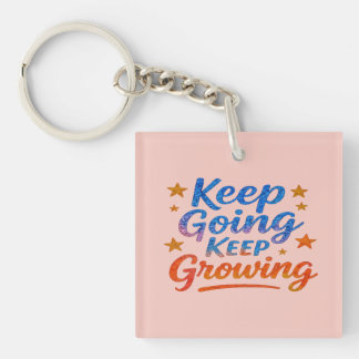 Motiverende Acryl Sleutelhanger voor Vrouwen