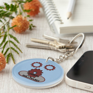 Motiverende acrylen sleutelhanger met positieve qu