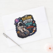 Motiverende astronaut sticker (Envelop)