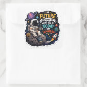 Motiverende astronaut sticker (Tas)