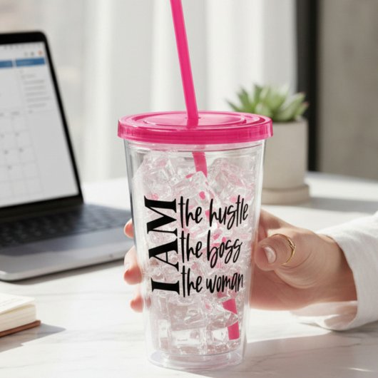 Motiverende Baas Acryl Drinkbeker