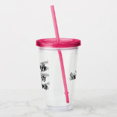 Motiverende Baas Acryl Drinkbeker (Links)