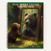 motiverende berenjong kalender planner notitieboek (Voorkant)