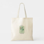 Motiverende bloemenstempel - Nog steeds bestaand Tote Bag (Achterkant)