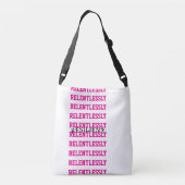 Motiverende boodschappentas crossbody tas (Achterkant)