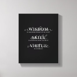 Motiverende citaat moderne scripttypografie canvas afdruk