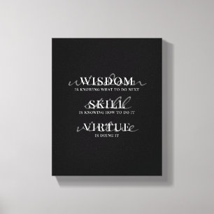 Motiverende citaat moderne scripttypografie canvas afdruk