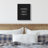 Motiverende citaat moderne scripttypografie canvas afdruk (Insitu (Slaapkamer))