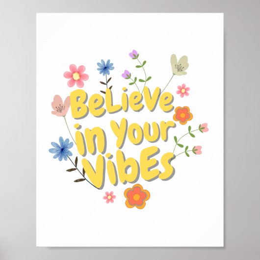 Motiverende citaat muurkunst poster (Voorkant)