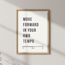 Motiverende citaat wanddecoratie, Groeimindset  Poster