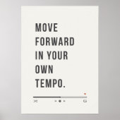 Motiverende citaat wanddecoratie, Groeimindset Poster (Voorkant)