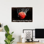 Motiverende citaten Basketbal Poster (Thuiskantoor)